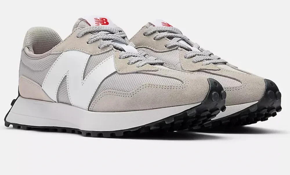 New Balance 327 Rain Cloud Men's Running Shoes Grey White Size 12 M
